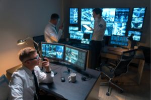 use of audio in monitoring center